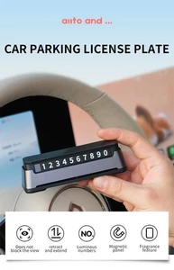 [ auto and...] Car Parking License Plate- fragrance feature/magnetic panel 1 pc - Bild 1 von 12