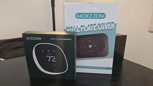 Ecobee Smart Thermostat Essential Learning Programmable Thermostat & Wall Plate - Picture 1 of 7