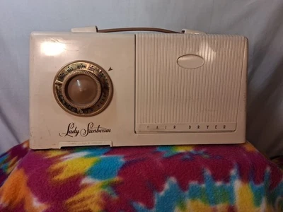 1957 Vintage Lady Sunbeam Hair & Nail Dryer Model DHD 330W It Works Collectors - Image 1 of 4