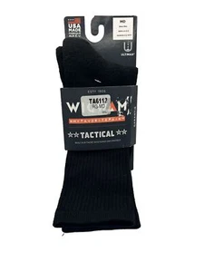 Wigwam Tactical Hot Weather Dress Socks Uniform Medium Black Moisture Control - Picture 1 of 4