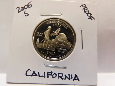 2005 S DCAM GEM Proof California State Quarter - From a U.S. Mint  Proof Set - Image 1 of 2