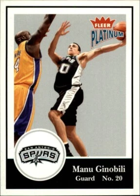 Manu Ginobili-San Antonio Spurs-2003-04 Fleer Platinum Basketball #121 - Image 1 of 2