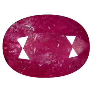 3.17 ct Awe-inspiring Oval Shape (10 x 7 mm) Pinkish Red Sapphire Genuine Stone - Picture 1 of 1