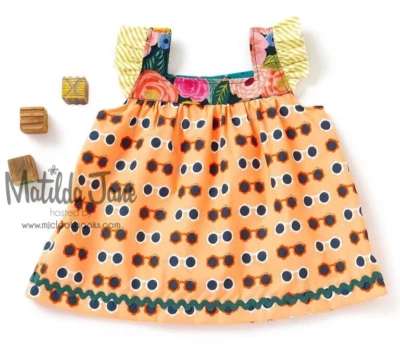 Girls Matilda Jane Platinum Orange Sunglasses Sunnies Shabby Top size 10 NWOT - Image 1 of 4