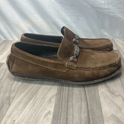 Ermenegildo ZEGNA Brown Suede Loafers Casual Slip On Mens Size 10 1/2 - Image 1 of 4