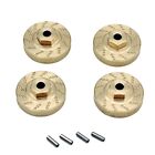 4Pcs Heavy Duty Brass Wheel Hex Adapter Balance Weight for AXIAL SCX24 90081 Upg