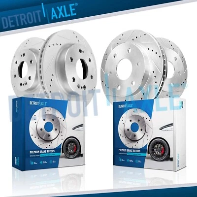 Rotor de freno delantero trasero perforado para Silverado Sierra 1500 Tahoe Suburban Yukon XL Foto 1 de 4