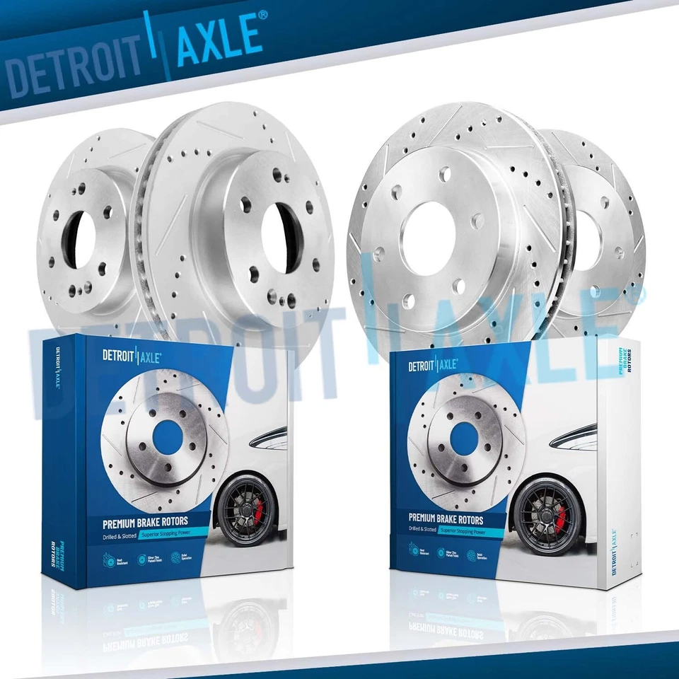 Rotor de freno delantero trasero perforado para Silverado Sierra 1500 Tahoe Suburban Yukon XL Foto 1 de 4