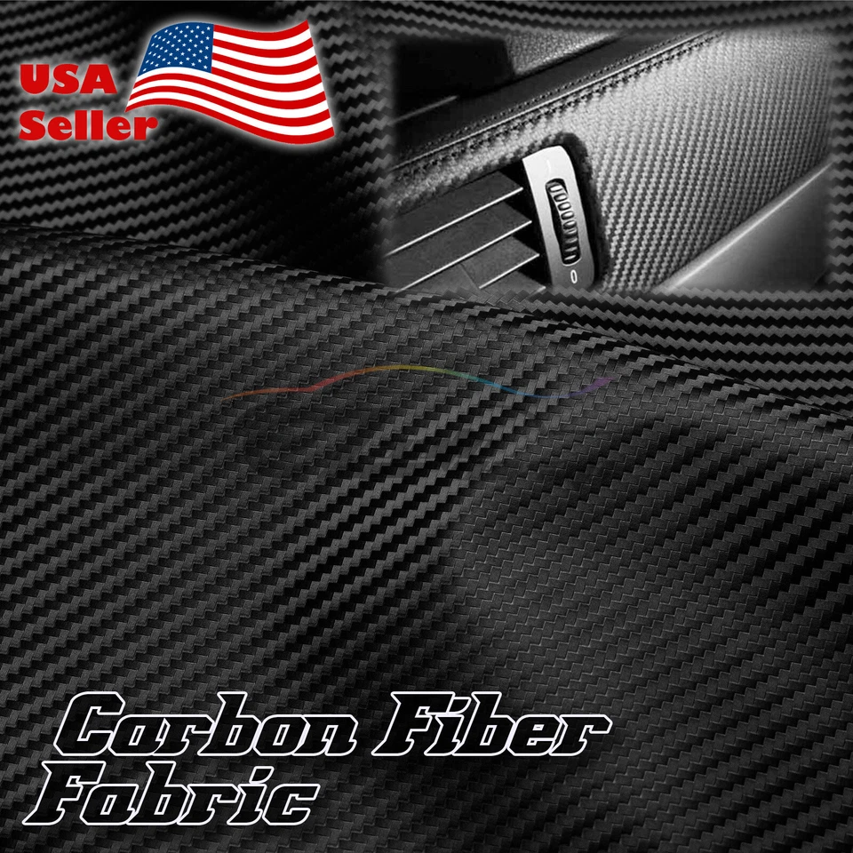 Tela de fibra de carbono tela vinilo marino 54" ancho tejido liso tapizado automático Foto 1 de 1