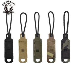 Tactical Zipper Pulls Hook&Loop Zipper Handle Drawstring Gear Backpack Tab Cord - Picture 1 of 17