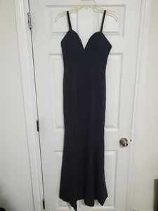 Dress the Population Women's Alejandra Sleeveless Long Stretch Gown w/ Slit G12 - Picture 1 of 7