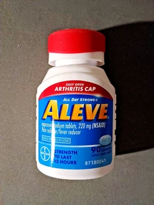 New Bottle ALEVE 220mg NAPROXEN SODIUM  E-Z OPEN ARTHRITIS CAP - Picture 1 of 1