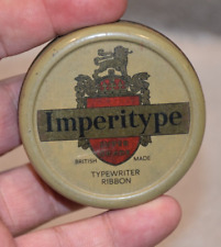 Vintage Imperitype Typewriter Ribbon Tin Empty