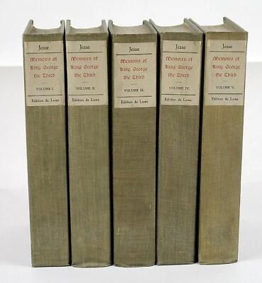 Limited Ed John H. Jesse MEMOIRS OF KING GEORGE THE THIRD w/Original Etchings - Image 1 of 4