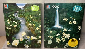 2- SEALED VTG 90’s 1000 pc Big Ben Jigsaw Puzzles Big Sir Coast Mill Creek Falls - Picture 1 of 12