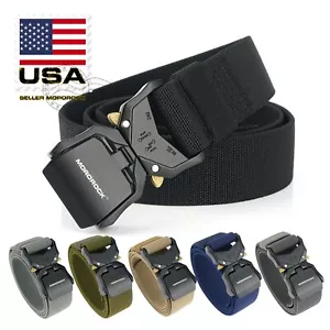 2022 Adjustable Alloy Buckle Military Tactical Belt Nylon Rigger Waistband Belt - Picture 1 of 14