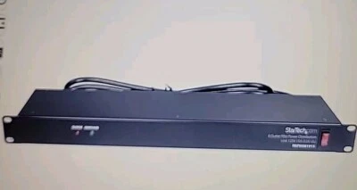 StarTech RKPW081915 8 Outlet PDU Power Distribution Unit Black 125V 15A New - Image 1 of 4