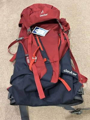 Deuter Guide 35+ Alpine Climbing Backpacking Day Pack Technical Rescue Red - Image 1 of 4