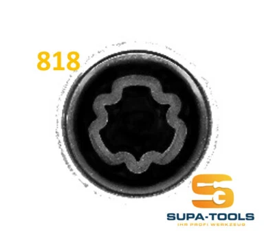 Audi Radsicherung Felgenschloss 818 M Schlüssel Nuss Wheel Lock Key  SUPA-Tools - Bild 1 von 3