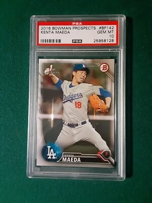 Bowman Prospects Kenta Maeda 2016 novato PSA 10 Foto 1 de 3