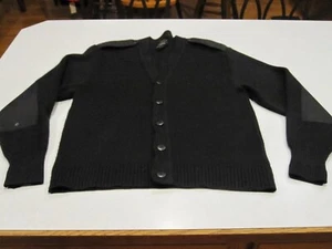 Military Equipment Corporation Of America Mens 50% Wool Black Sweater, Size 42R - Picture 1 of 8
