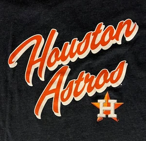 Houston Astros 47 Brand Tee Shirt Navy Blue 70/30 Blend Women's Size M - Picture 1 of 3