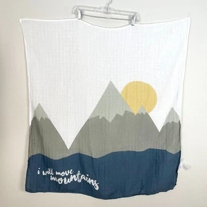 lulujo Baby Cotton Muslin Unisex Security Blanket 39"x40" - Picture 1 of 7