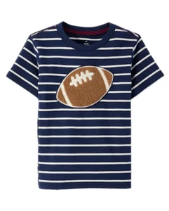 NEW Gymboree Boys Size 6 Classroom Cutie Striped Football Tee NWT - Picture 1 of 2