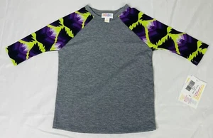 LuLaRoe 3/4 sleeves w/ Bat print, Unisex Toddler, Sloan, Size 2 - Picture 1 of 8
