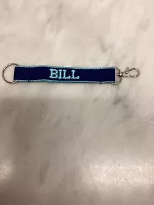 Schlüsselband Schlüsselanhänger personalisiert Rechnung blau - Bild 1 von 1