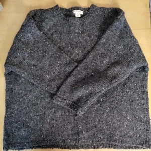 Vintage J Crew Hong Kong 100% Wolle Pullover Herren XL grau Strickpullover - Bild 1 von 15