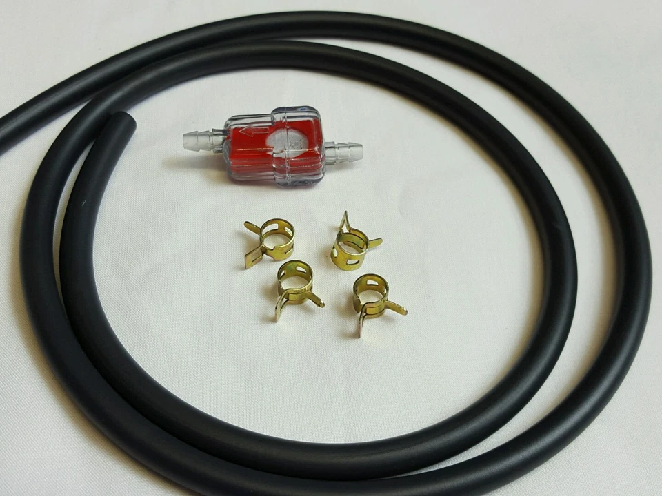 Motorcycle scooter 6mm fuel filter with fuel pipe polisport  - Image 1 of 1