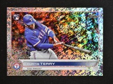 2022 Series 1 Base Foilboard #97 Curtis Terry /390 - Texas Rangers RC