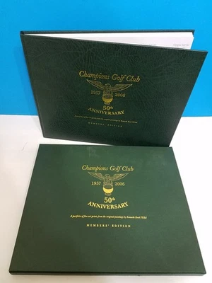 Champions Golf Club 50TH ANNIVERSARY SIGNED Portfolio Art Prints Members Edition Foto 1 de 3