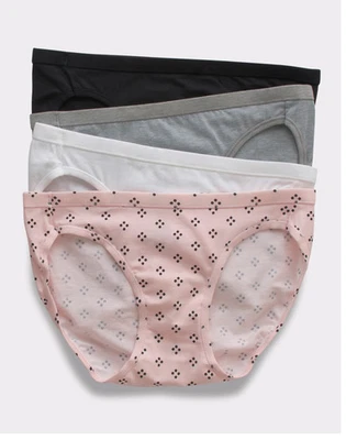 Hanes Ultimate Bikini 5Pack Women Panties Comfortsoft Stretch Underwear Assorted - Image 1 of 4