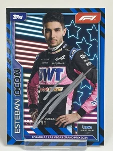 Topps F1 2024 Las Vegas Grand Prix Esteban Ocon Blue 252/499 - Signed - Picture 1 of 2
