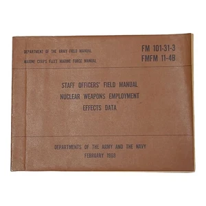 FM 101-31-3: FMFM 11-4B Manual de Campo de Oficiales de Estado Mayor Armas Nucleares Datos 1968 - Imagen 1 de 10