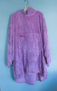 SIMPLY SOUTHERN SOFT & COZY FLEECE HOODIE PONCHO PULLOVER ONE SIZE PURPLE NEW - Picture 1 of 2