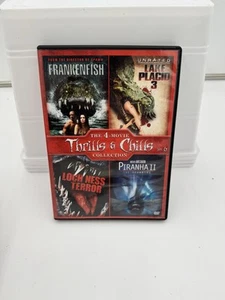The 4 - Movie Thrills & Chills Collection Vol. 6 DVD Set Frankenfish Piranha II - Picture 1 of 5