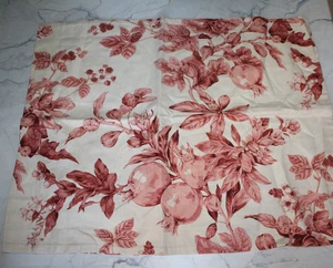 Neu ohne Etikett Pottery Barn Lisette roter Granatapfel Leinenmischung Queen-Bettbezug + 1 Kissenbezug - Bild 1 von 3