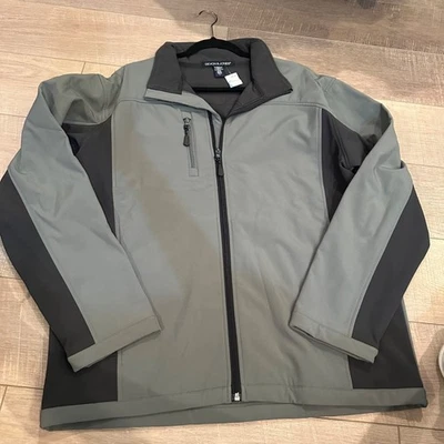 DEVON & JONES MENS WATER REPELLANT JACKET NEW BLACK GRAY LARGE - Image 1 of 4