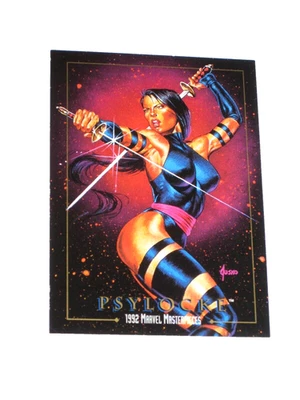 1992 SKYBOX MARVEL MASTERPIECES PROMO CARD PROTOTYPE PSYLOCKE JOE JUSKO X-MEN - Image 1 of 4
