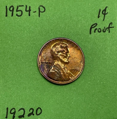 1954-P Lincoln Wheat Cent / Penny 1c Gem Proof See Pictures - Image 1 of 3