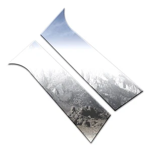 2p Stainless Steel Pillar Post Trim fits 2005-2010 Chevy Cobalt 2DR by Luxury FX - Picture 1 of 5