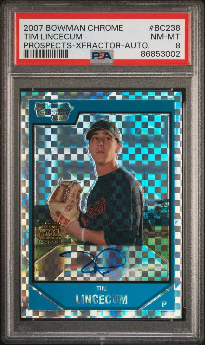 Tim Lincecum Professional Sports Authenticator (PSA) Baseball