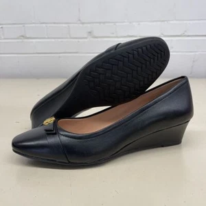 COLE HAAN Malta 40 mm Wedge Women's Size US 8 B Black - Picture 1 of 6
