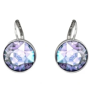 Authentic Swarovski Bella Purple Drop Earrings, 5030703. - Picture 1 of 7