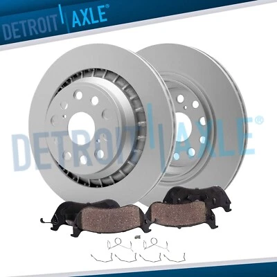 Rear Brake Rotors and Ceramic Brake Pads Kit for Lexus LS500 LS500h Toyota Mirai - Image 1 of 4