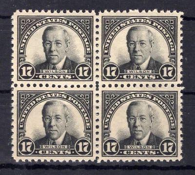 US Stamps 623 MNH XF Block, Perf 11, Flat Plate, Crisp ZAYIX 1024M0238 - Image 1 of 2