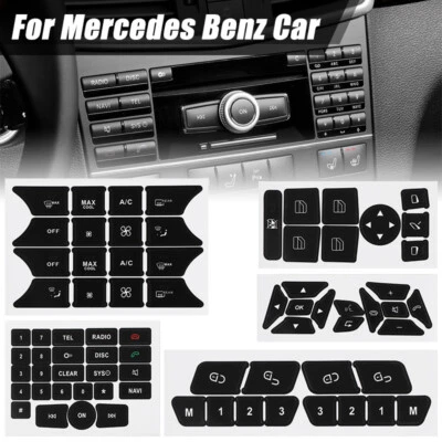 Button Repair Kit Window Switch Sticker For 2010-14 Mercedes Benz ML350 A B E350 - Image 1 of 4
